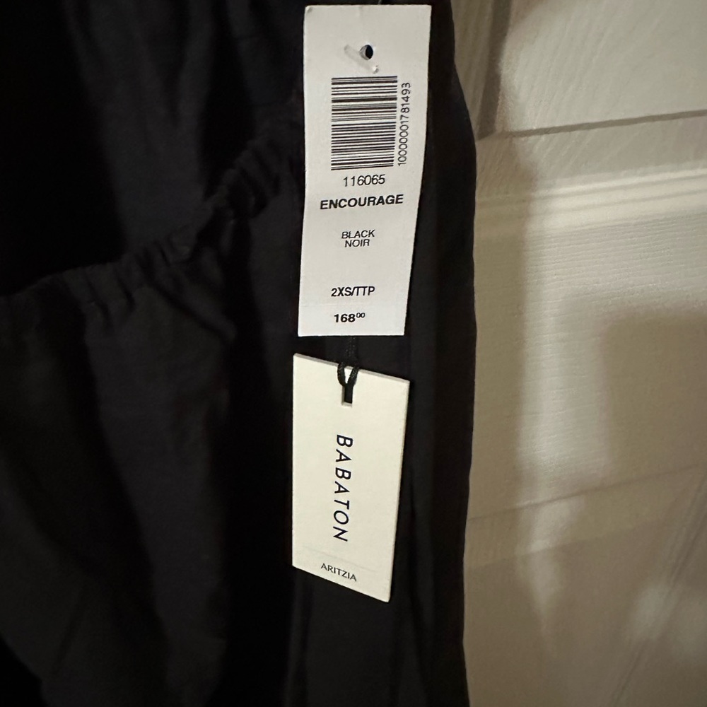 Aritzia Babaton Encourage Poplin Dress in Black | Size: 00 - Picture 5 of 5